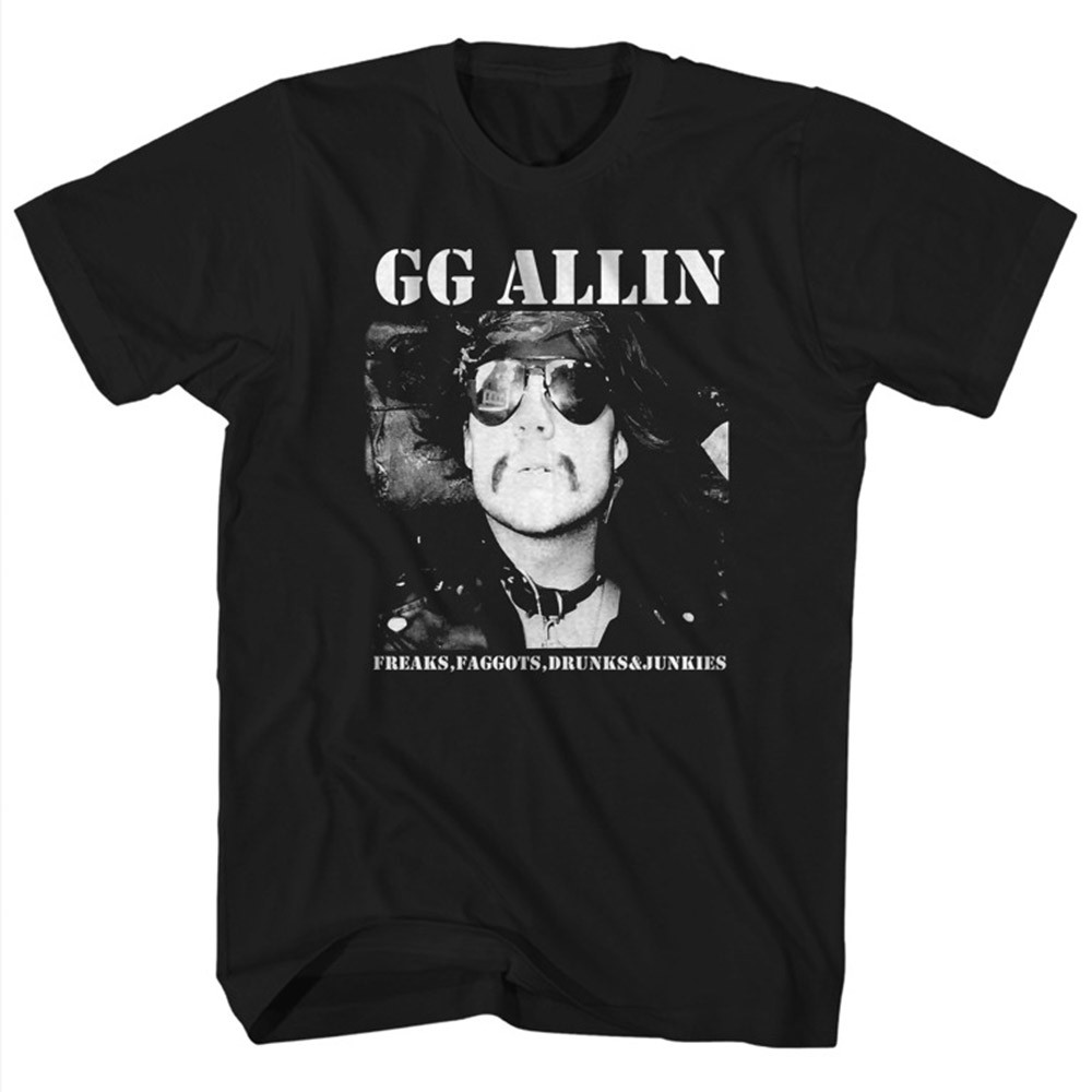 GG Allin Shirt Freaks Faggots Drunks And Junkies Gg Allin Merch