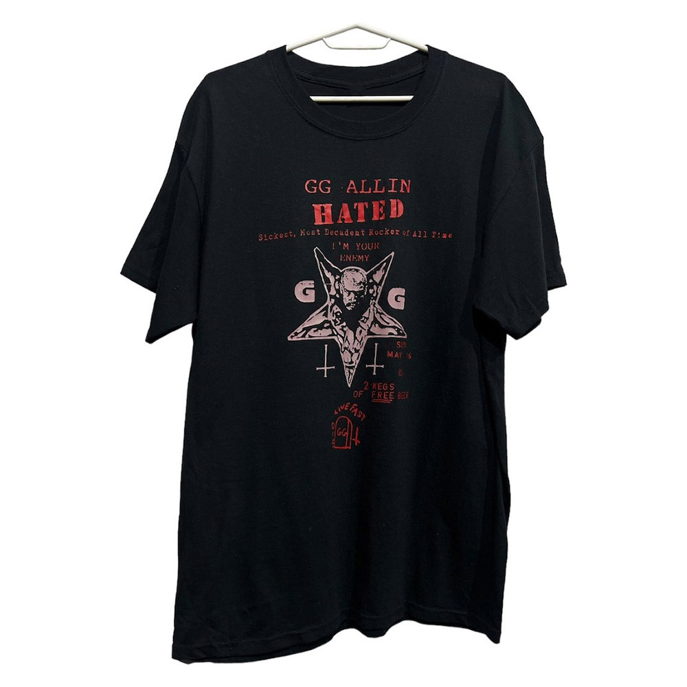 GG Allin Shirt GG Allin Hated T-Shirt Gifts For Music Lovers