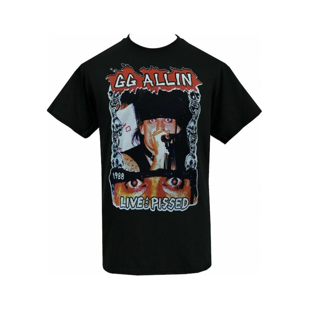 GG Allin Shirt Live And Pissed T-Shirt Gifts For GG Allin Fans