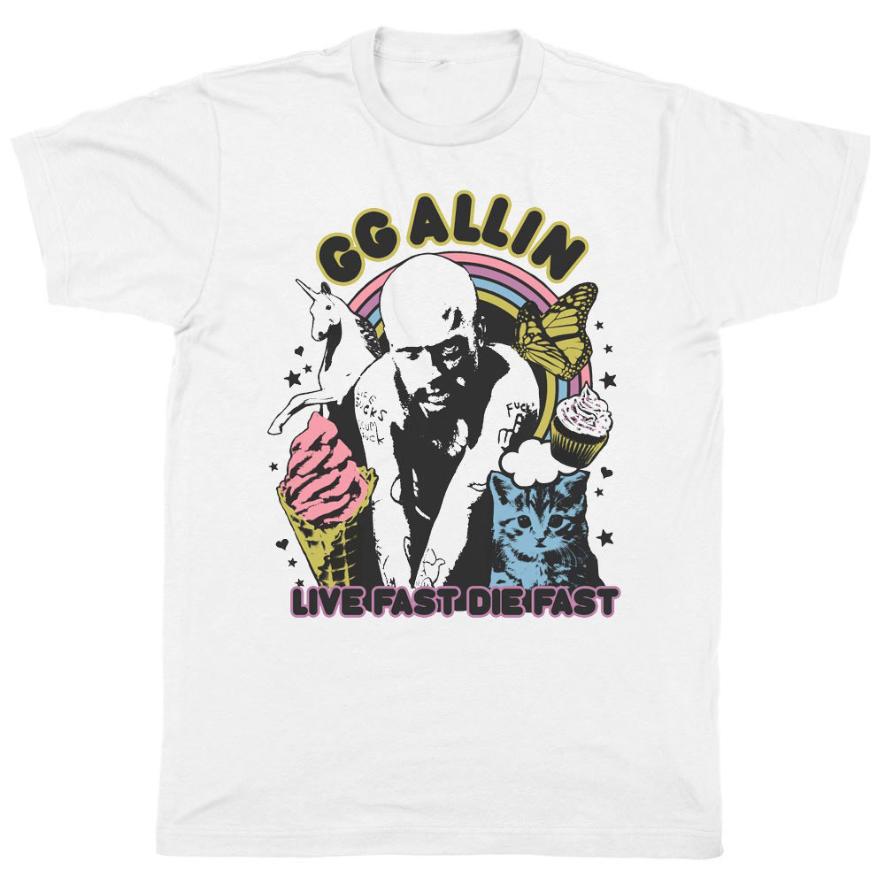 GG Allin Shirt Live Fast Die Fast T-Shirt Gifts For GG Allin Fans