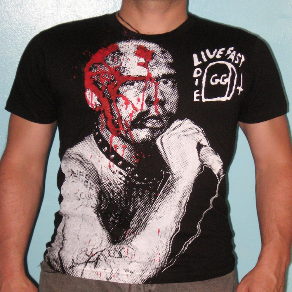 GG Allin Shirt Live Fast Die T-Shirt Gifts For Rock Music Fans