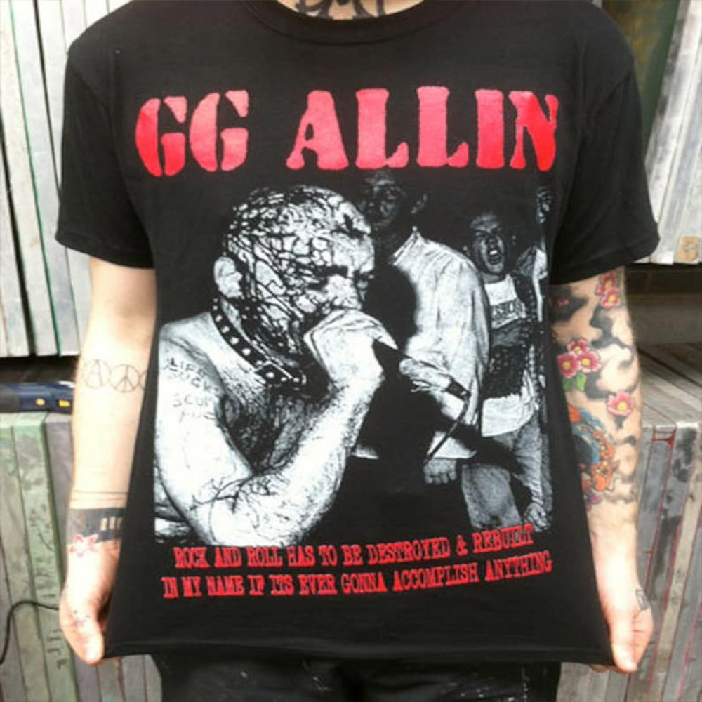GG Allin Shirt Rock Music Lover Vintage Tee Shirt Gifts For Fans