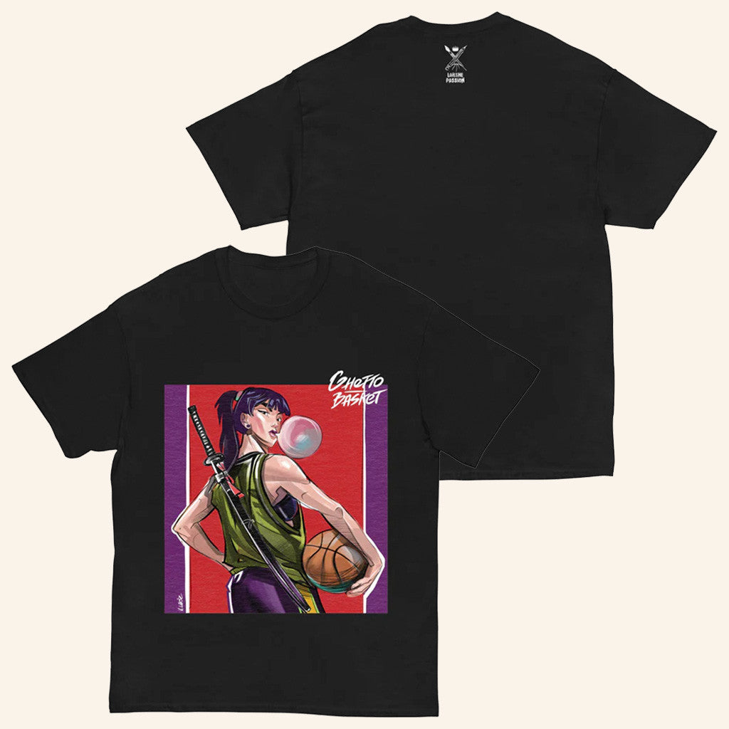 Ghetto Merch Ghetto Basket Samurai Girl T-Shirt Gifts For Girlfriend Ghetto Merch Ghetto Basket Samurai Girl T-Shirt Gifts For Girlfriend