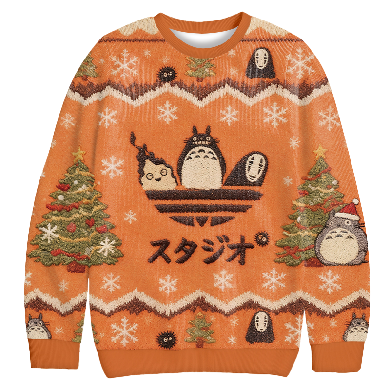 Ghibli Vintage Japanese Christmas Ugly Sweatshirt Funny Xmas Party Outfit Gift Ideas Ghibli Vintage Japanese Christmas Ugly Sweatshirt Funny Xmas Party Outfit Gift Ideas