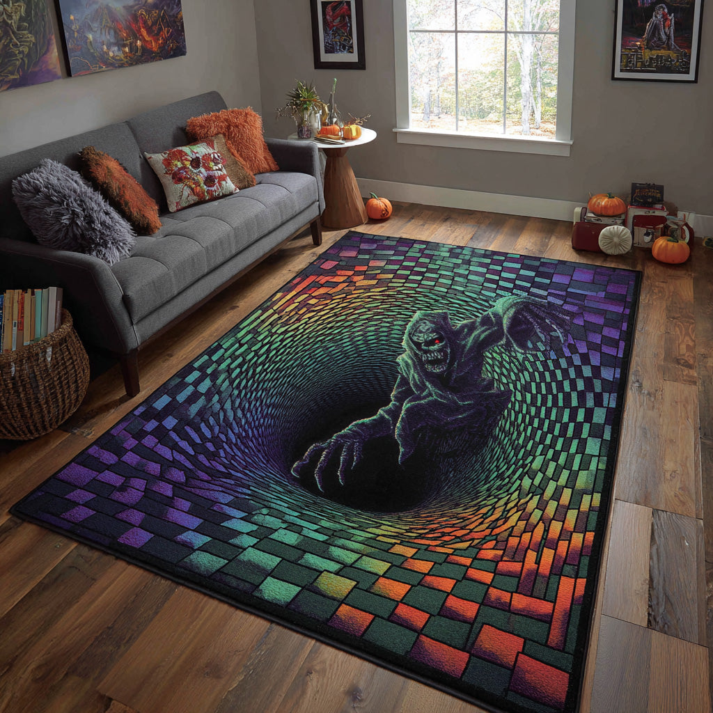 Ghost Awaken Area Rug Foyer Christmas Decor Halloween Gifts For Teens