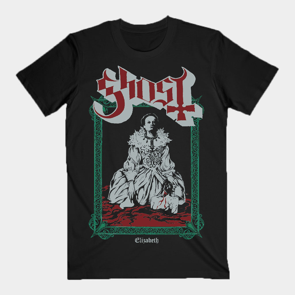 GHOST Band Merch Elizabeth T-Shirt Ghost Shirt Gifts For Rock Lovers-1 GHOST Band Merch Elizabeth T-Shirt Ghost Shirt Gifts For Rock Lovers-1