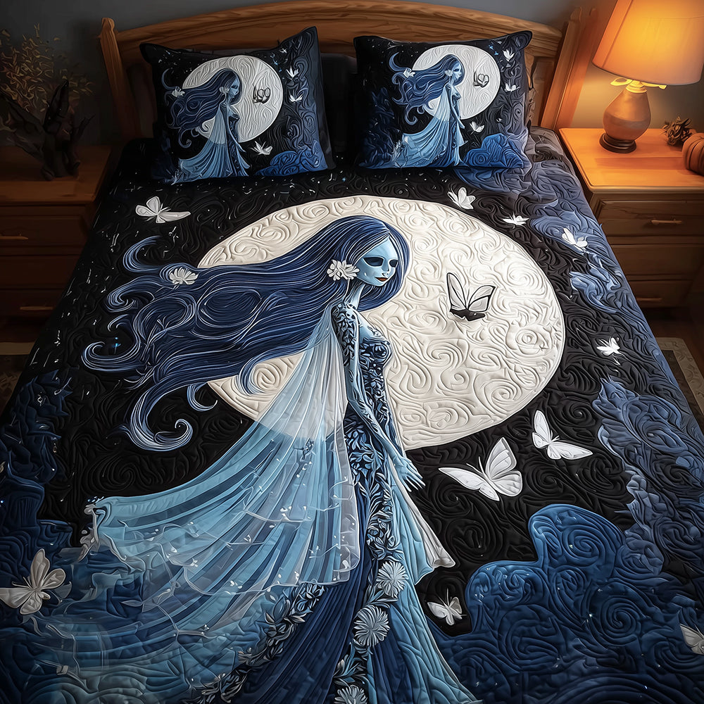 Ghost Bride Quilted Bedding Set Halloween Bedding Sets Best Gifts For Family