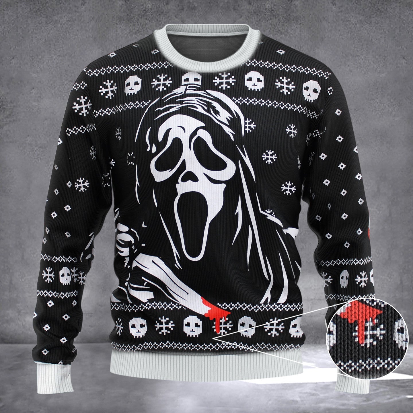 Ghost Face Christmas Sweater Ghostface Ugly Christmas Sweater 2024 Best Gift Ideas Ghost Face Christmas Sweater Ghostface Ugly Christmas Sweater 2024 Best Gift Ideas