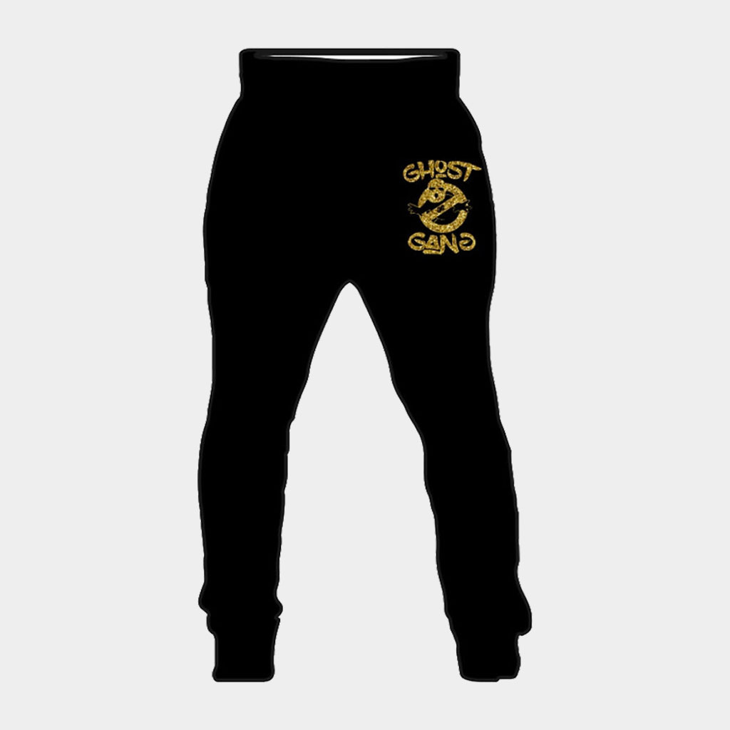 Ghost Gang Merch Black Gold Ghost Gang Sweatpants Present For Him-1 Ghost Gang Merch Black Gold Ghost Gang Sweatpants Present For Him-1