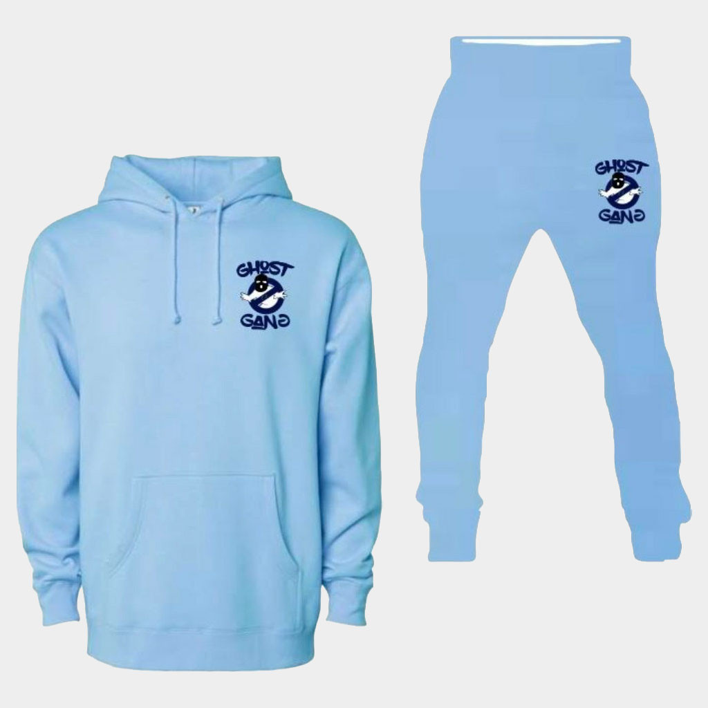 Ghost Gang Merch Light Blue Navy Blue Ghost Gang Hoodie And Sweatpants Birthday Ideas For Him