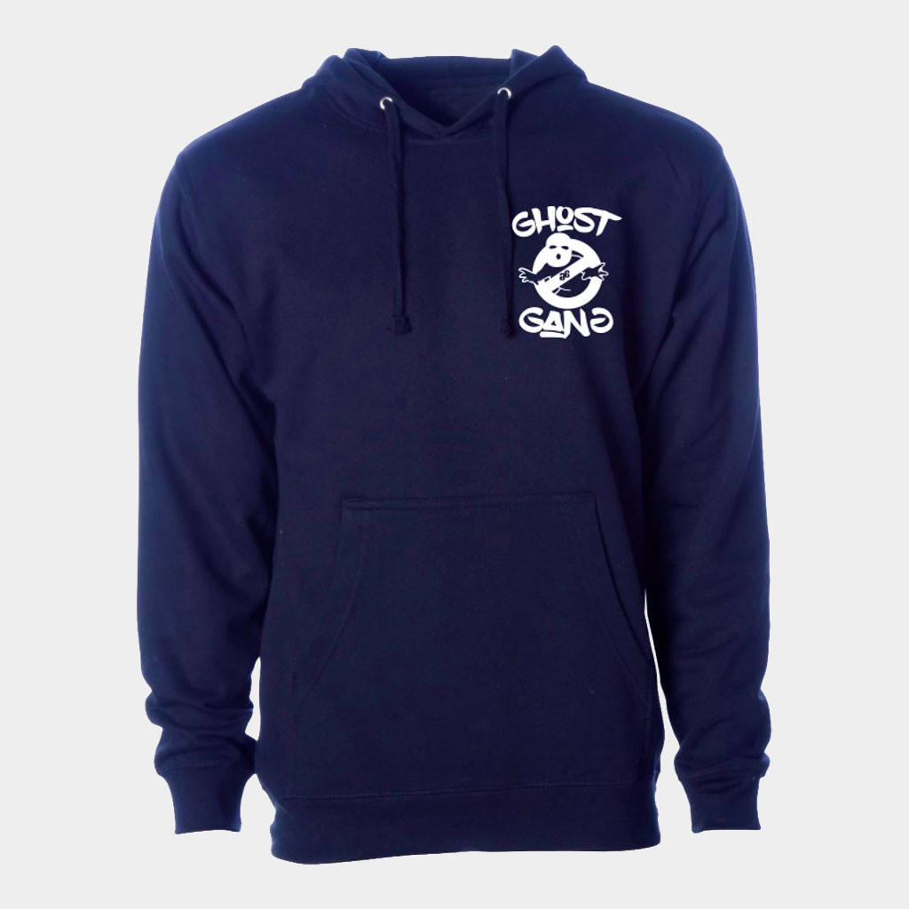Ghost Gang Merch Navy White Ghost Gang Hoodie Best Birthday Gift For Dad