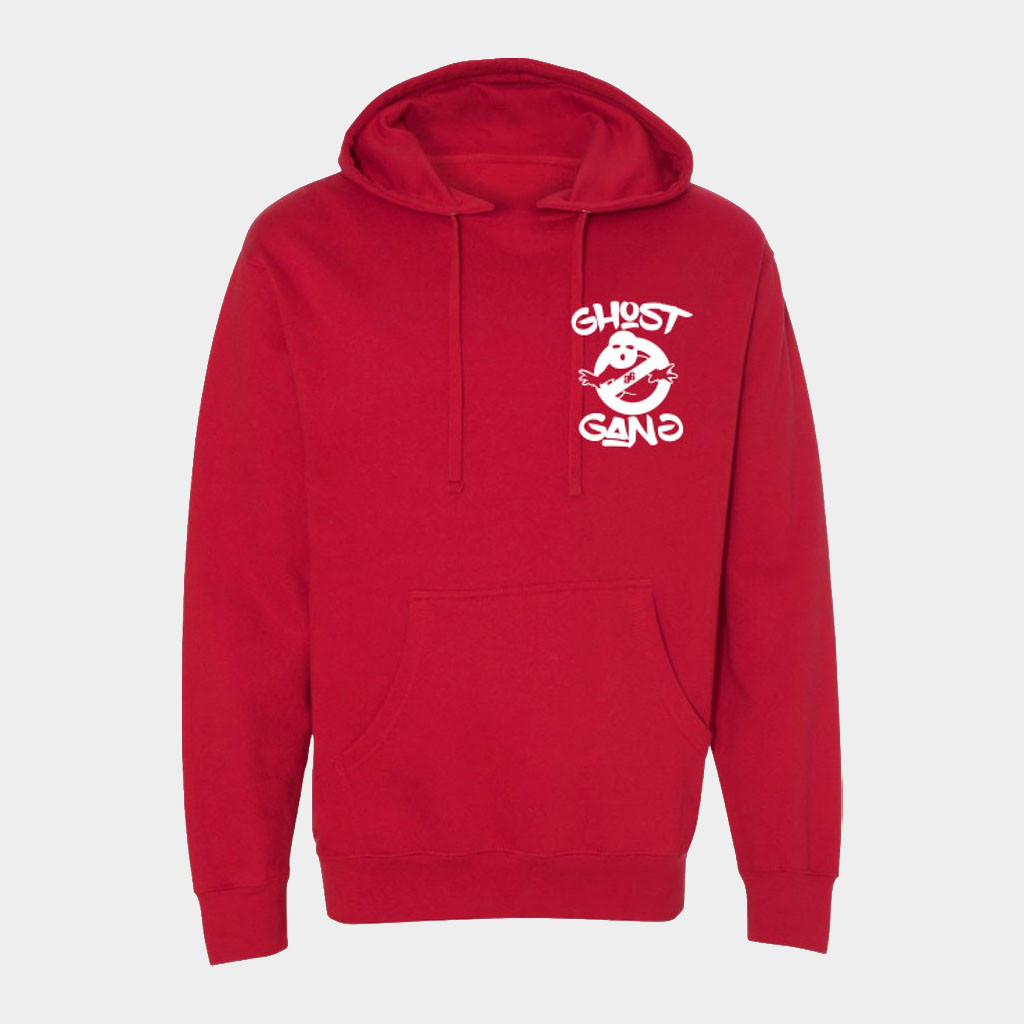 Ghost Gang Merch Red White Ghost Gang Hoodie Birthday Present For Son