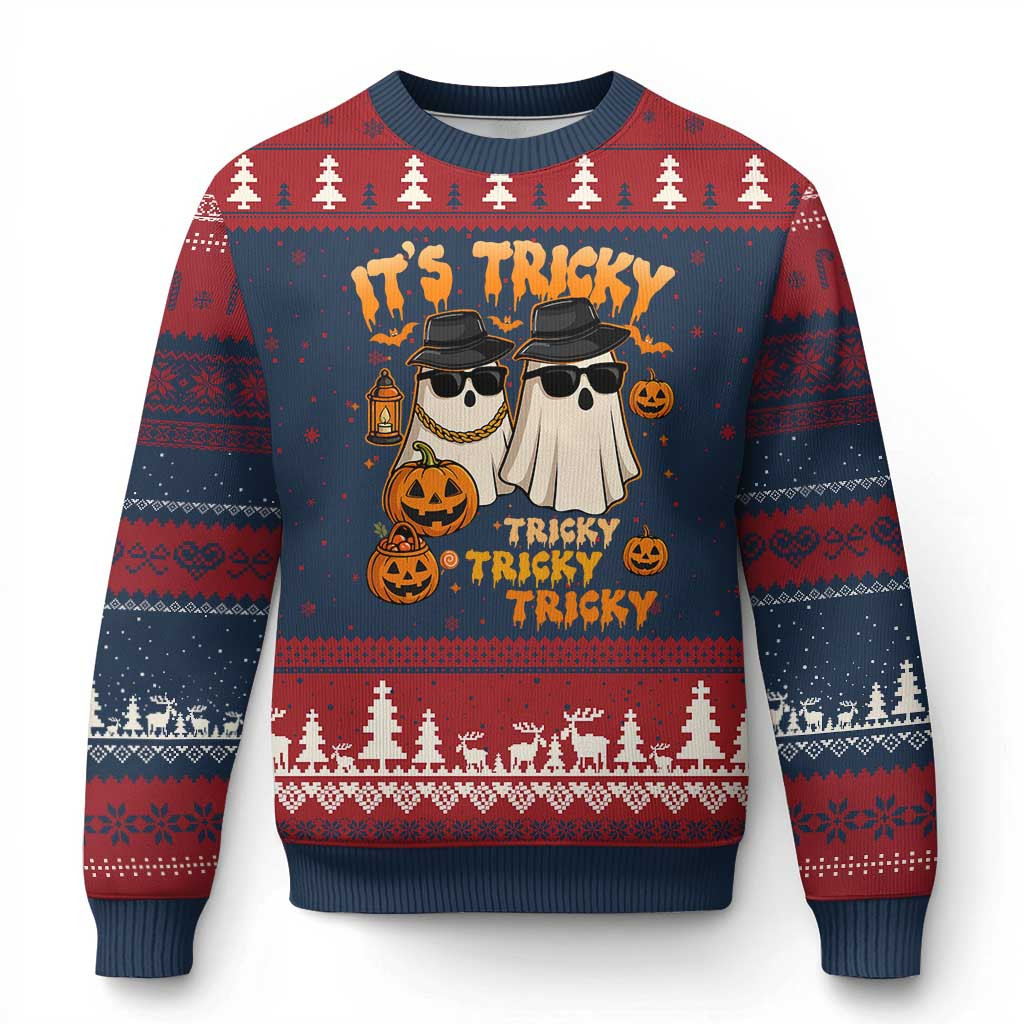 Ghost It's Tricky Tricky Tricky Ugly Christmas Nostalgia Xmas Gift For Child