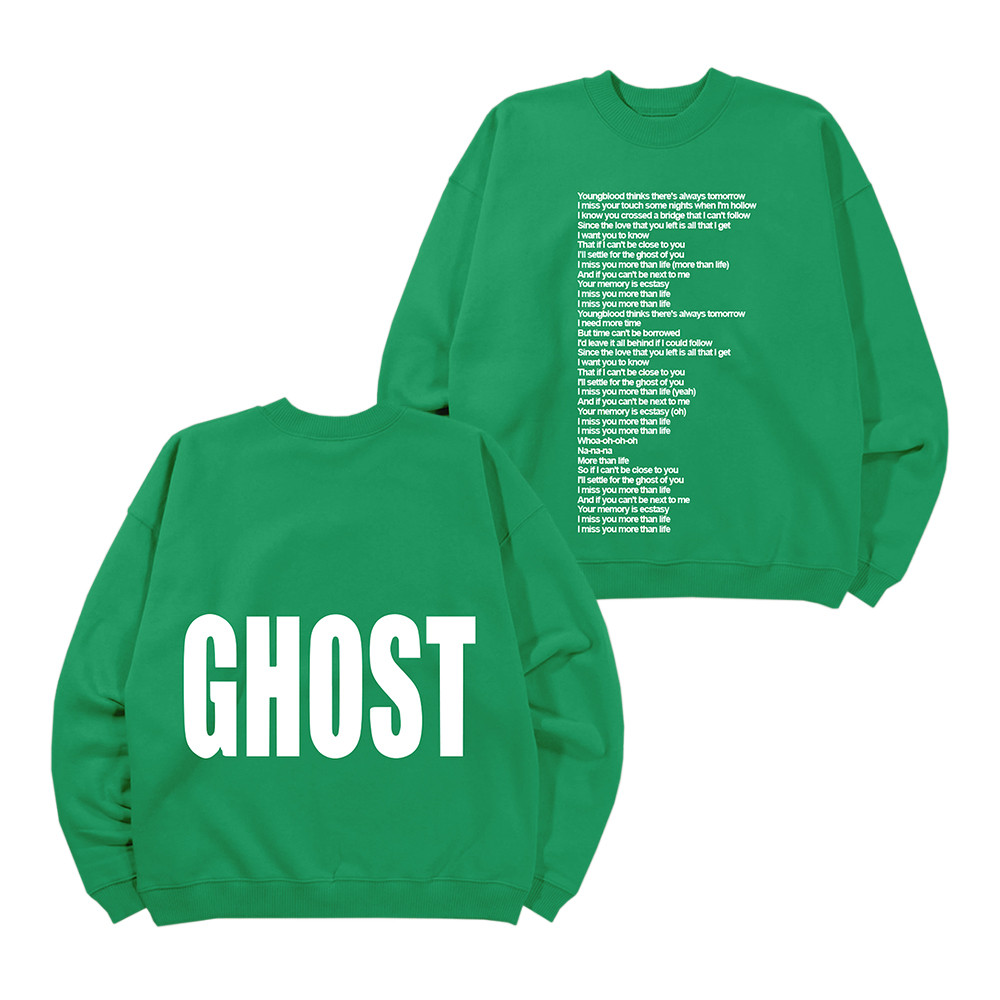 Ghost Lyrics Justin Bieber Sweatshirt Justin Bieber Tour 2026 Apparel Cool Gift For Mother's Day