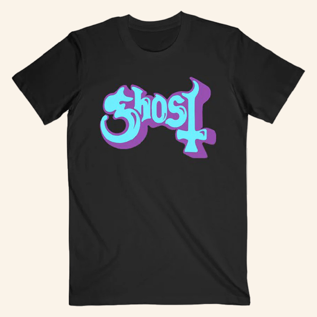 Ghost Merch 70's Logo T-Shirt Husband Christmas Gift Ideas