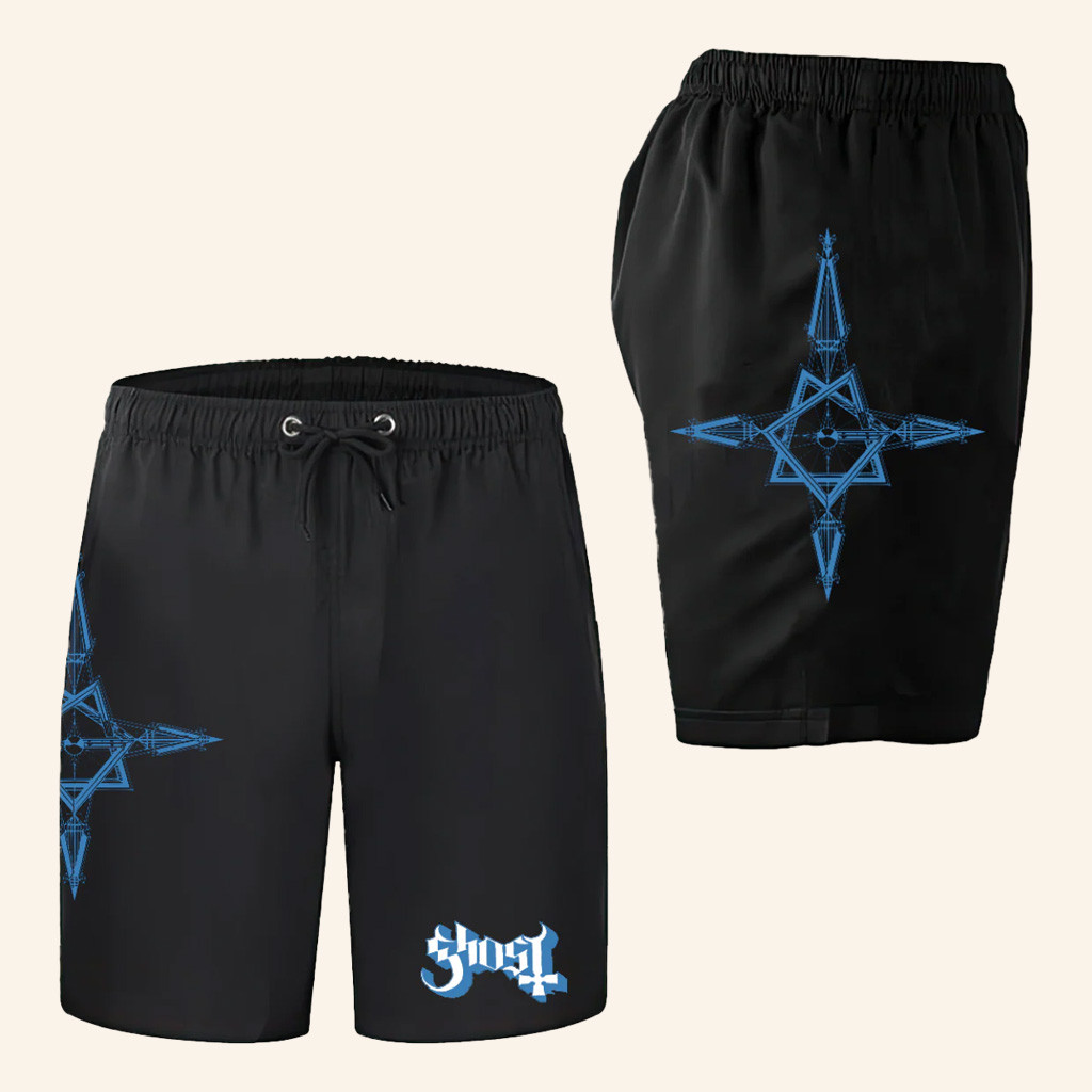 Ghost Merch Papa IV Grucifix Shorts Christmas Present For Husband Ghost Merch Papa IV Grucifix Shorts Christmas Present For Husband