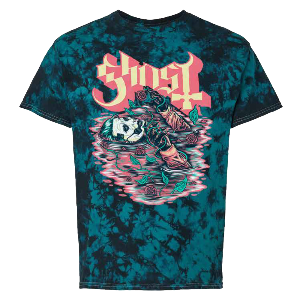 Ghost Merch Store Ghost Band Pre-Raphaelite Tie Dye T-Shirt Gifts For Music Fans