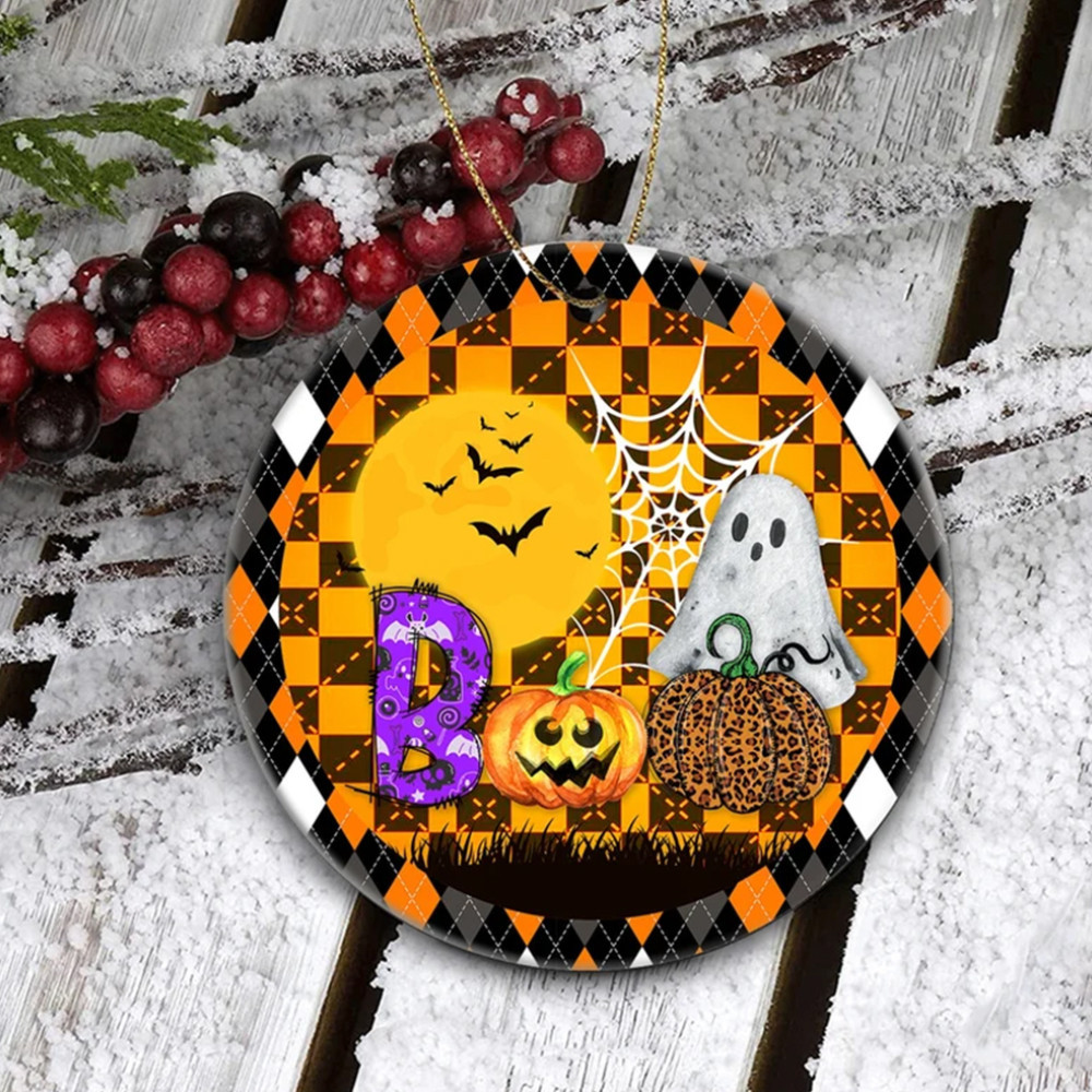 Ghost Pumpkin Boo Halloween Ornament Hanging Halloween Tree Ornaments Decorations