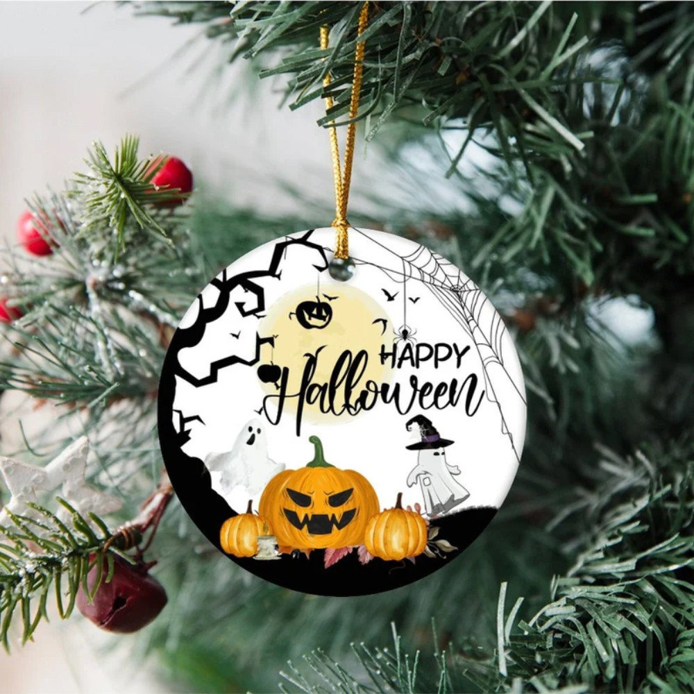 Ghost Pumpkin Happy Halloween Ornament Hanging Halloween Tree Decorations Gifts