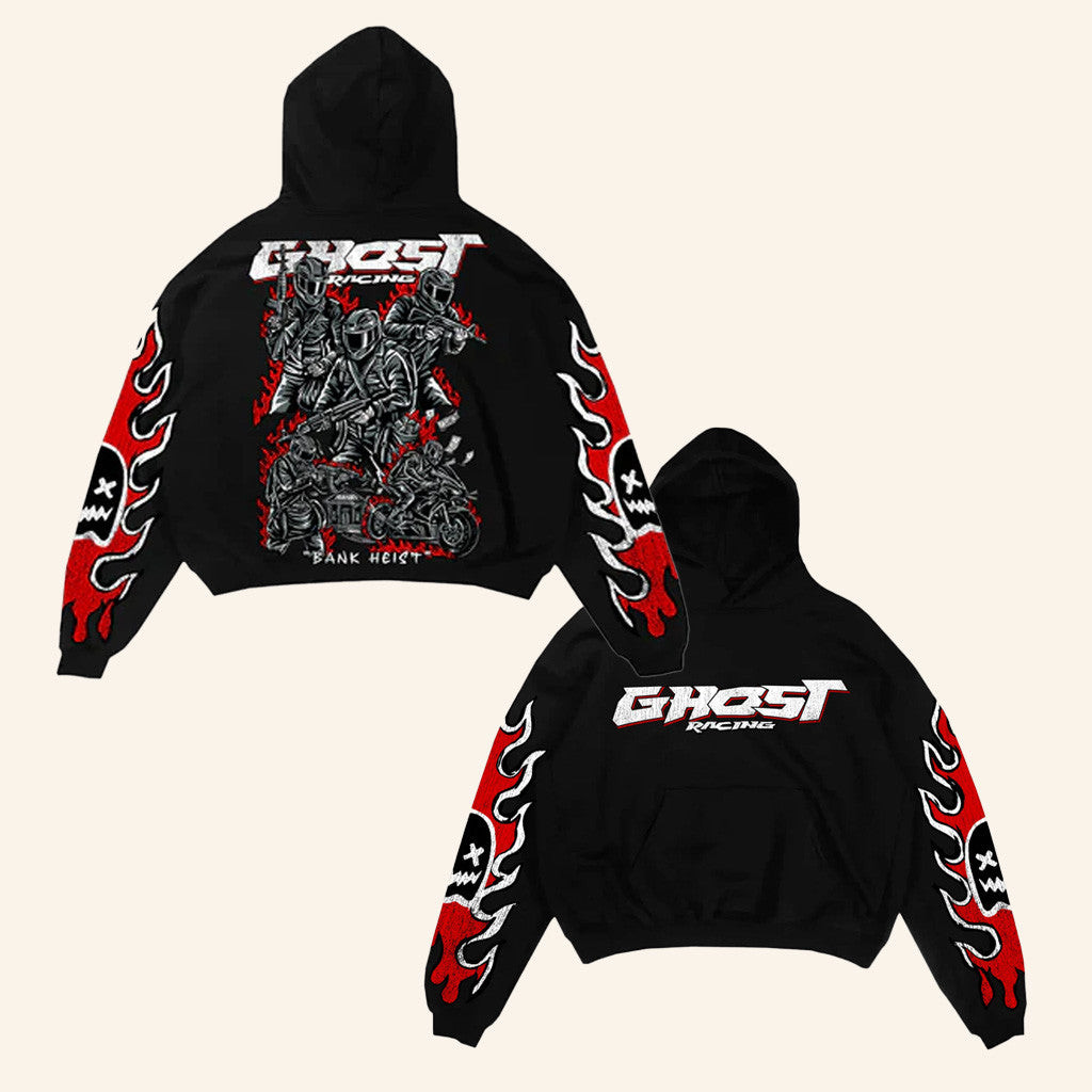 Ghost Racing Merch Bank Heist Black Hoodie Best Gifts For Husband Ghost Racing Merch Bank Heist Black Hoodie Best Gifts For Husband