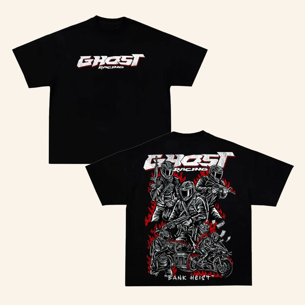 Ghost Racing Merch Bank Heist Black Shirt Best Gifts For Husband Ghost Racing Merch Bank Heist Black Shirt Best Gifts For Husband