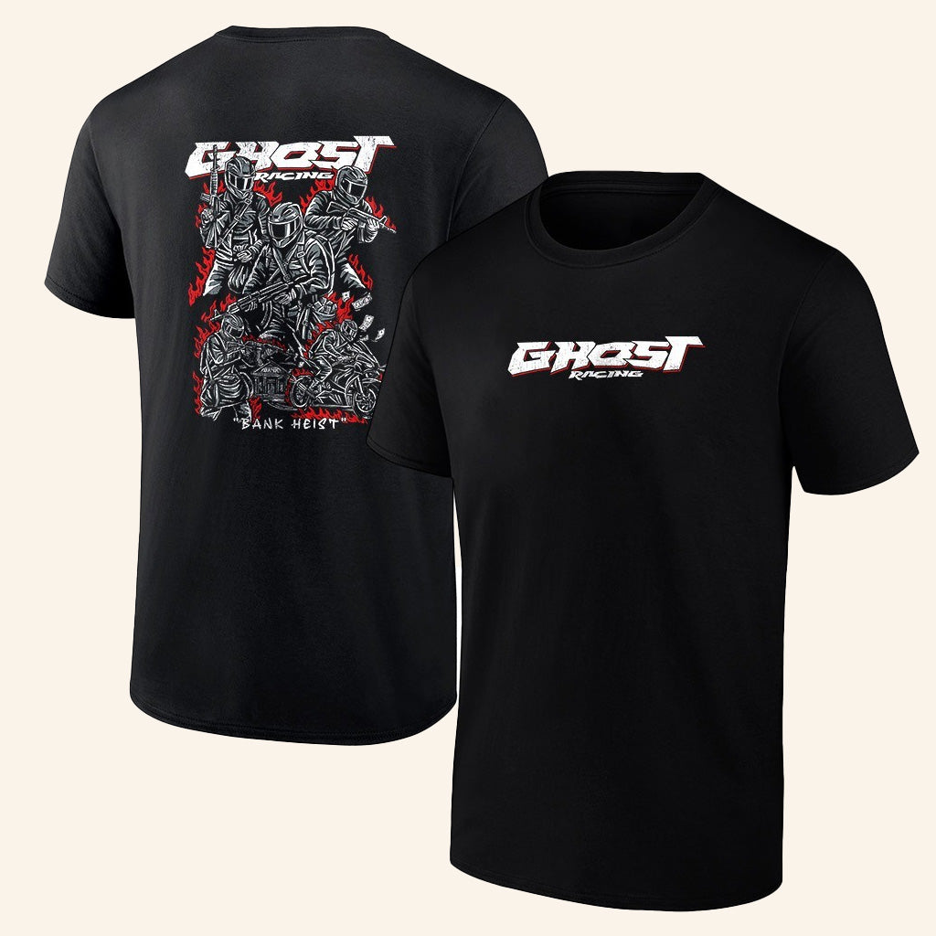 Ghost Racing Merch Bank Heist Shirt Black Gifts For Dad Ghost Racing Merch Bank Heist Shirt Black Gifts For Dad