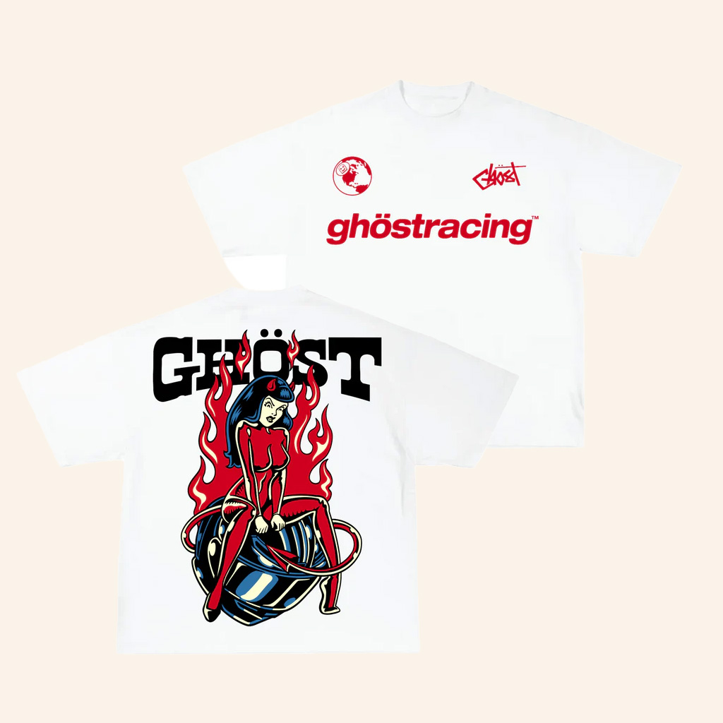 Ghost Racing Merch Ghost Girl Red T-Shirt Gifts For Best Friends