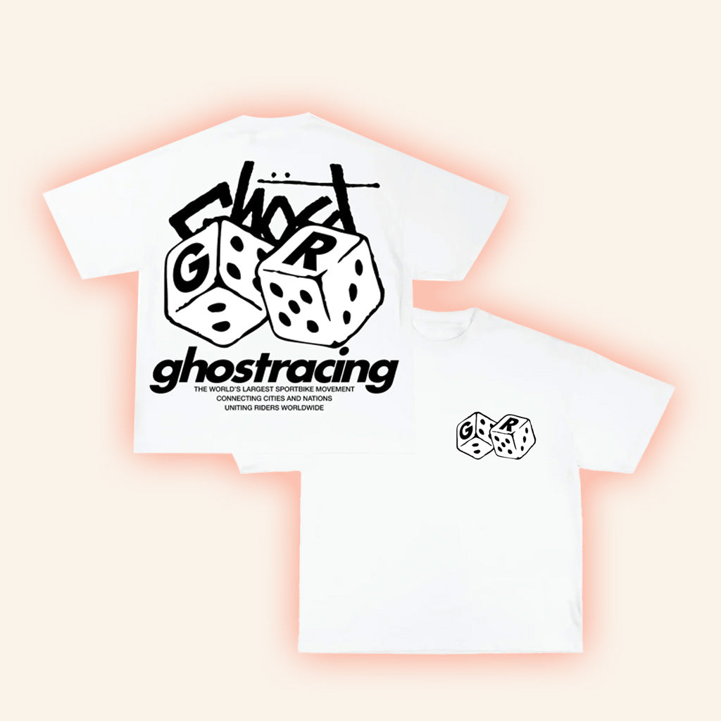 Ghost Racing Merch Loaded Dice Shirt White Gifts For Him Ghost Racing Merch Loaded Dice Shirt White Gifts For Him