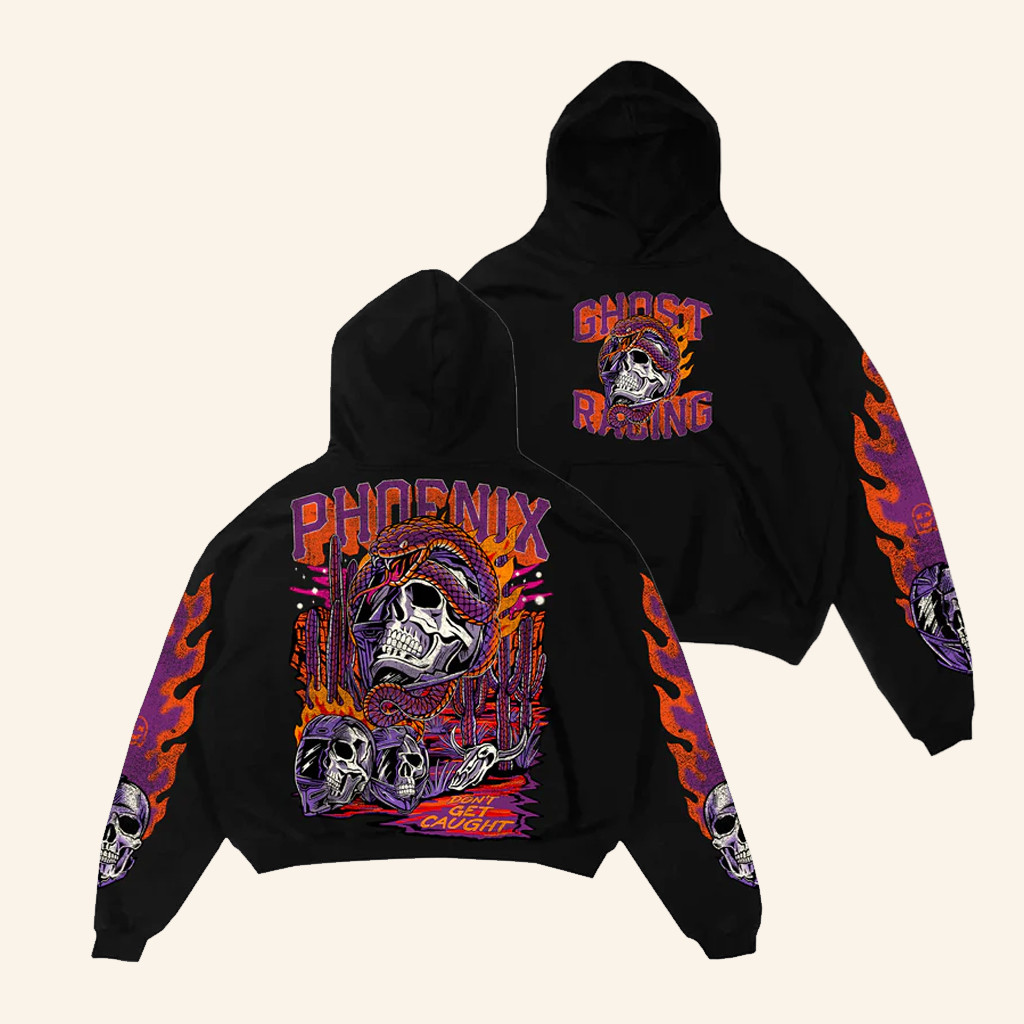 Ghost Racing Merch Phoenix Hoodie Don't Get Caught Hoodie Gifts Ideas For Him