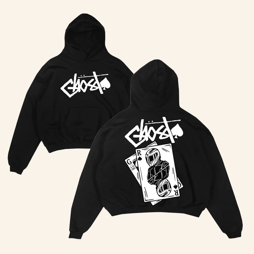 Ghost Racing Store Merch Playing Card V2 Black Hoodie Best Friends Gifts Ghost Racing Store Merch Playing Card V2 Black Hoodie Best Friends Gifts