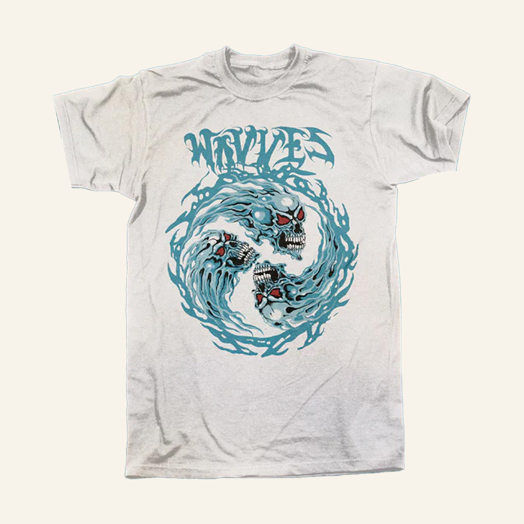 Ghost Ramp Merch Wavves Flame Skull T-Shirt Christmas Present For Dad Ghost Ramp Merch Wavves Flame Skull T-Shirt Christmas Present For Dad