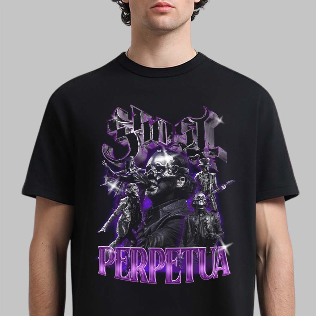 Ghost Skeletour 2026 Merch Papa Perpetua Bootleg Art T-Shirt Ghost Merch Birthday Gift For Dad