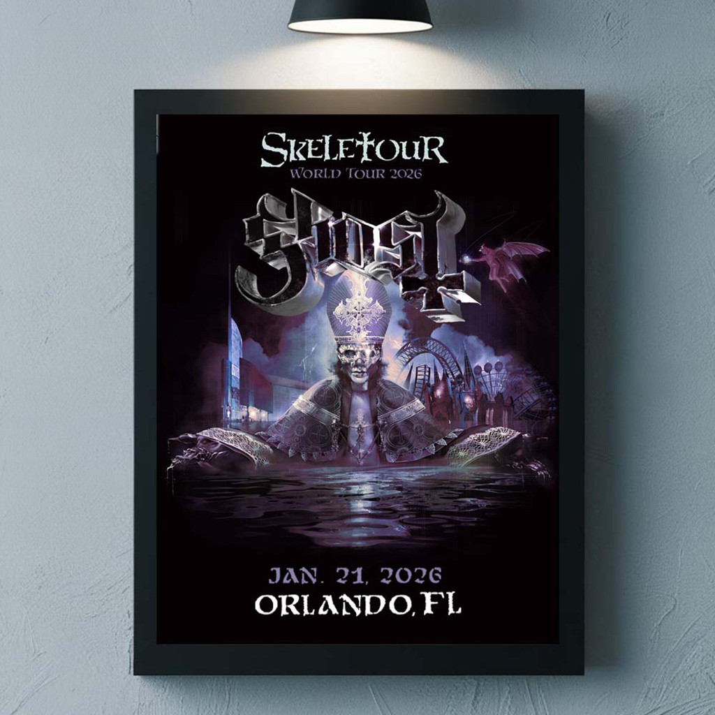 Ghost Skeletour 2026 Orlando Florida Poster Ghost Merch Living Room Wall Decorations