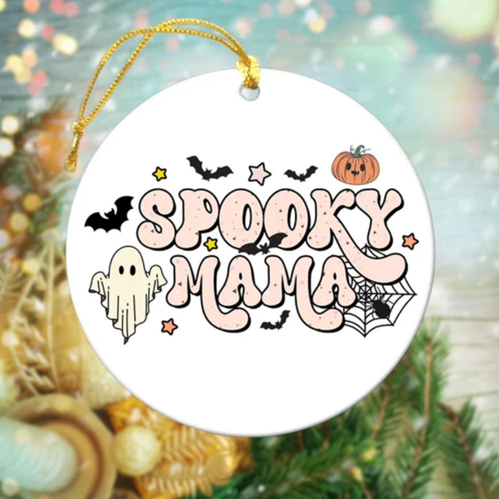 Ghost Spooky Mama Halloween Ornament Hanging Decorations Halloween Gifts For Mom