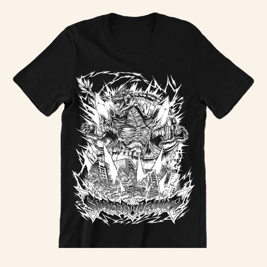 Ghost X Ghost Merch Space Godzilla Metalcropolis Nekro Variant T-Shirt Christmas Gifts For Him Ghost X Ghost Merch Space Godzilla Metalcropolis Nekro Variant T-Shirt Christmas Gifts For Him