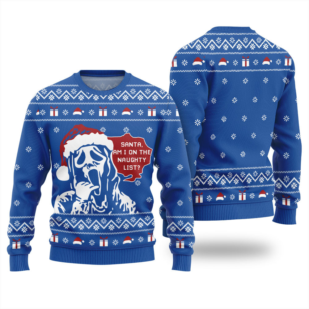 Ghostface Ugly Christmas Sweater Holiday Gift Merch That Everyone Will Adore