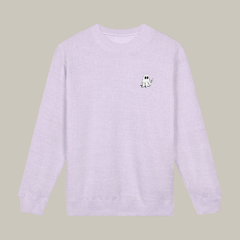 Ghosty MWMH Sweater Murder With My Husbandc Apparel Gift For Crime Podcast Lover