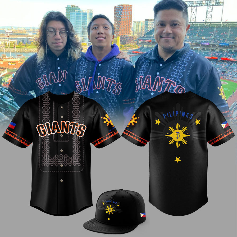 Giants Pilipinas Happy It'S Filipino Heritage Night Baseball Jersey Cool Baseball Gifts