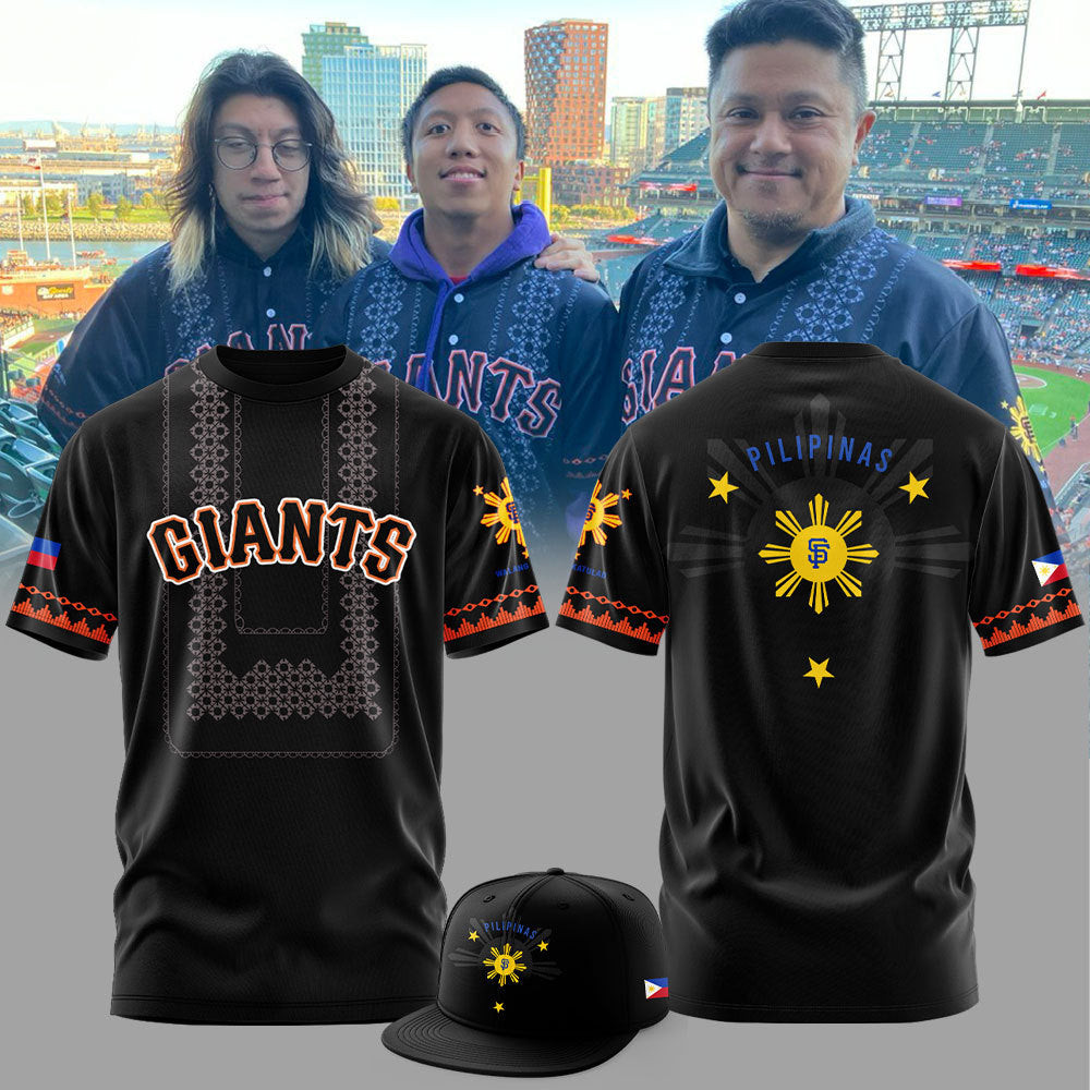 Giants Pilipinas Happy It's Filipino Heritage Night T-Shirt Gifts For Baseball Fans