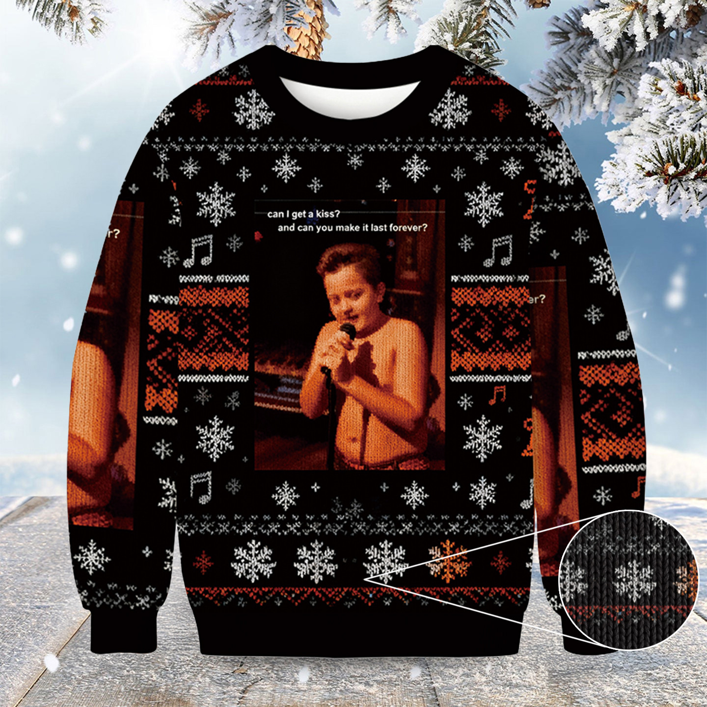 Gibby Singing Icarly Christmas Ugly Sweater Funny Jumper Xmas Gifts For Music Fans