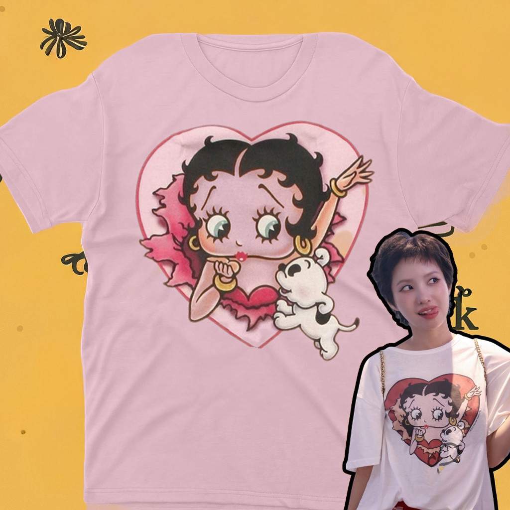 Gidle Soyeon Betty Boop With Pudgy Shirt Cute Gifts For Daughter Gidle Soyeon Betty Boop With Pudgy Shirt Cute Gifts For Daughter