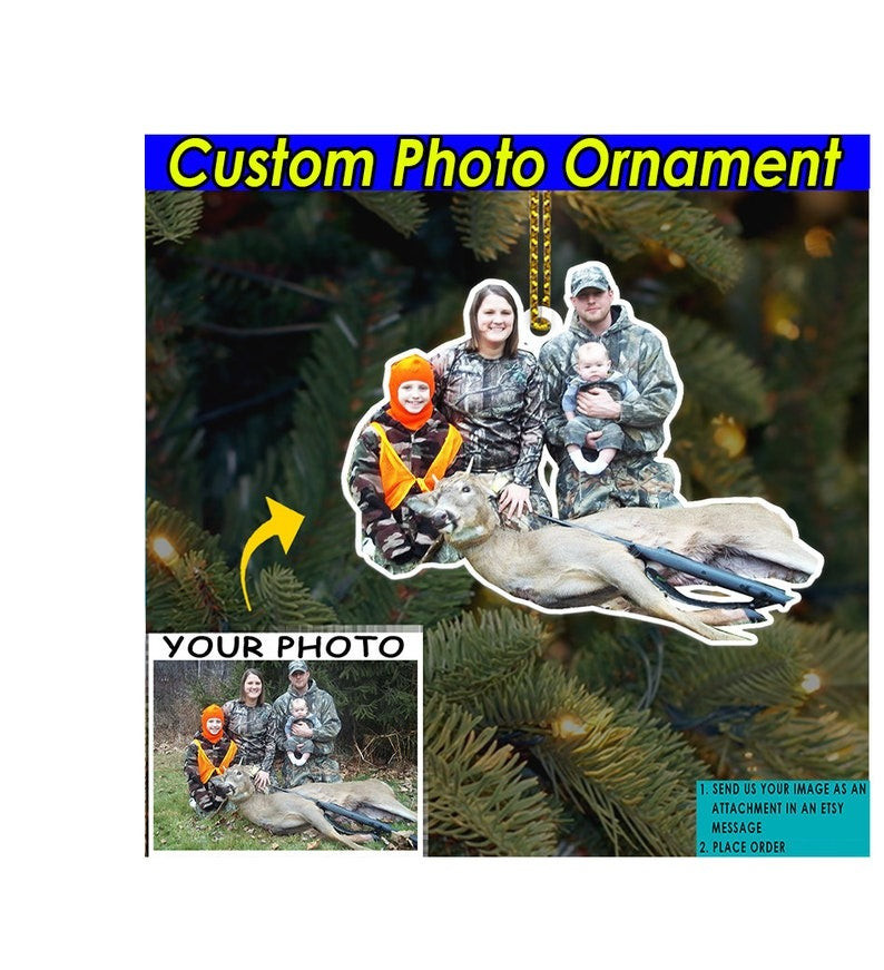 Gift For Hunting Lovers Archery Hunting Hunter Gifts Hunting Personalized Ornament Deer Hunter Dad Gifts Bowhunting Acrylic Ornaments