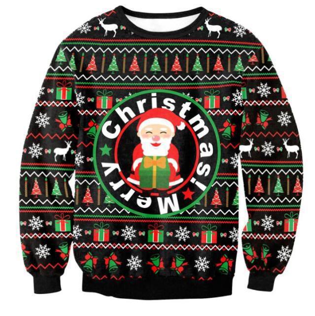 Gift For Merry Christmas Ugly Sweater Funny Santa Jumper Last Minute Christmas Gifts