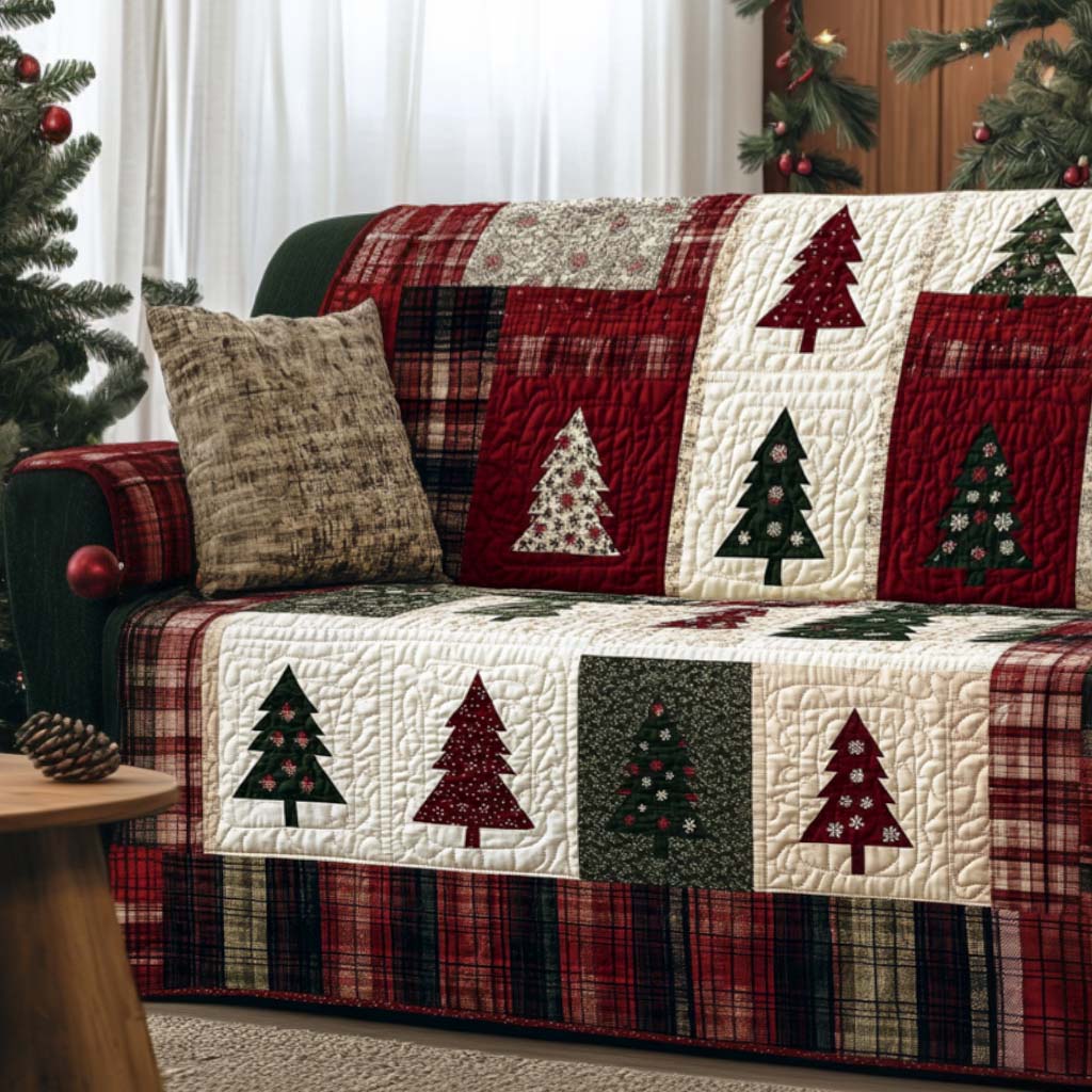 Gift Giving Quilted Sofa Cover Christmas Family Room Decor Best Gifts For Grandma