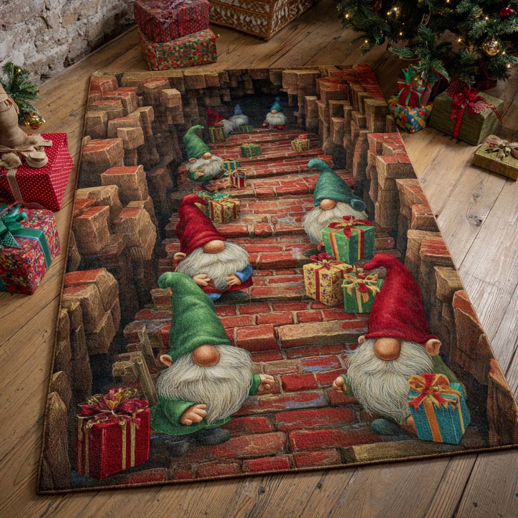 Gift Tunnel Gnomes Area Rug Outdoor Decor Christmas Gifts For Mum