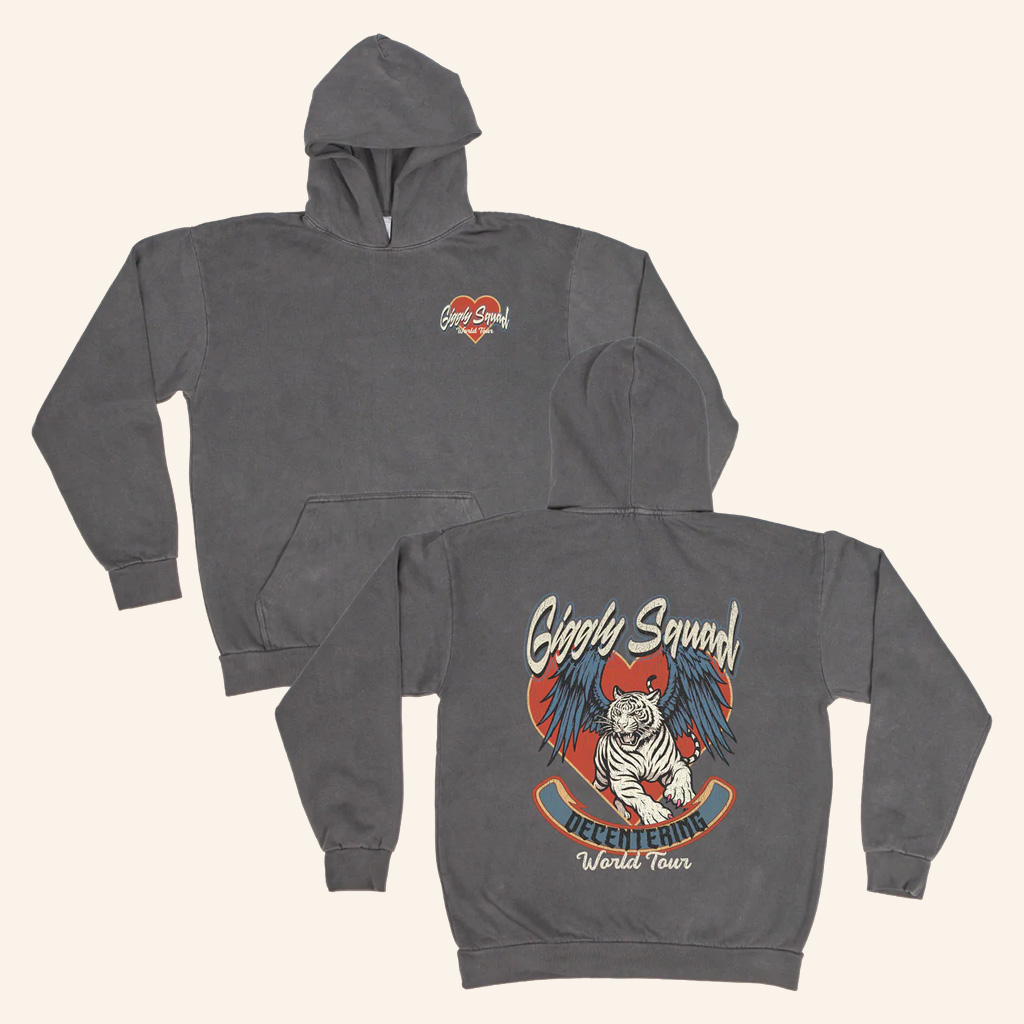 Giggly Squad Merch Decentering World Tour Hoodie Christmas Gifts For Friends Giggly Squad Merch Decentering World Tour Hoodie Christmas Gifts For Friends