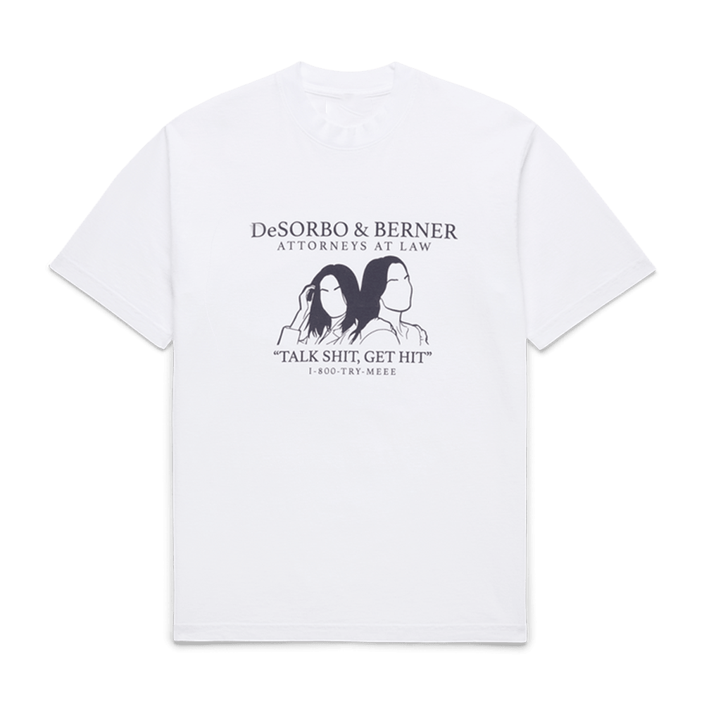 Giggly Squad Merch Desorbo And Berner Attorneys At Law Talk Shit Get Hit 1 800 Try Meee T-Shirt Giggly Squad Merch Desorbo And Berner Attorneys At Law Talk Shit Get Hit 1 800 Try Meee T-Shirt