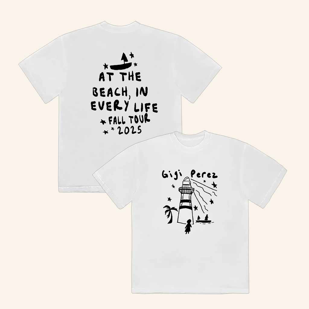 Gigi Perez Merch At The Beach In Every Life Fall Tour 2025 T-Shirt Birthday Ideas For Her Gigi Perez Merch At The Beach In Every Life Fall Tour 2025 T-Shirt Birthday Ideas For Her