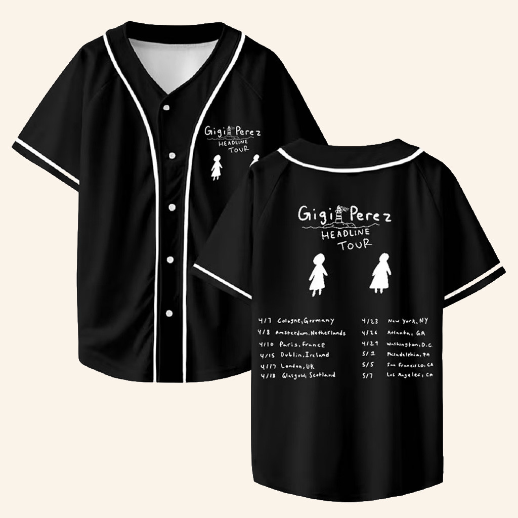 Gigi Perez Merch Gigi Perez Headline Tour 2025 Jersey Gifts For Music Lovers