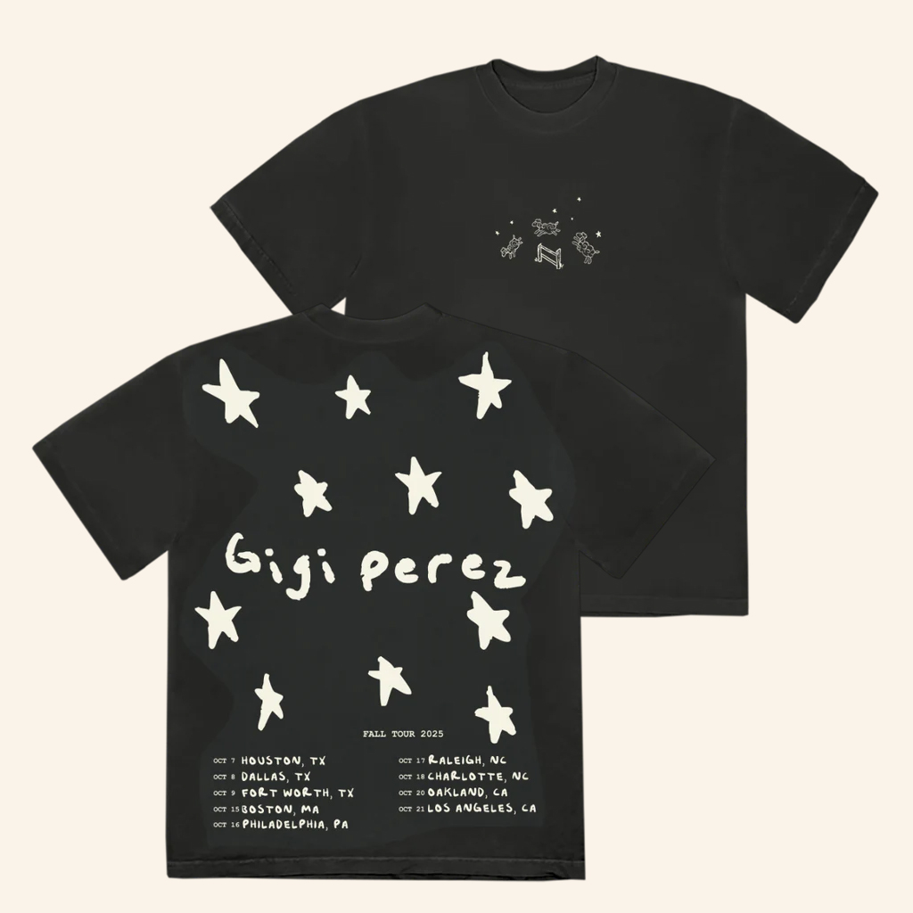 Gigi Perez Music Merch Tour Black T-Shirt Gift Ideas For Music Lovers